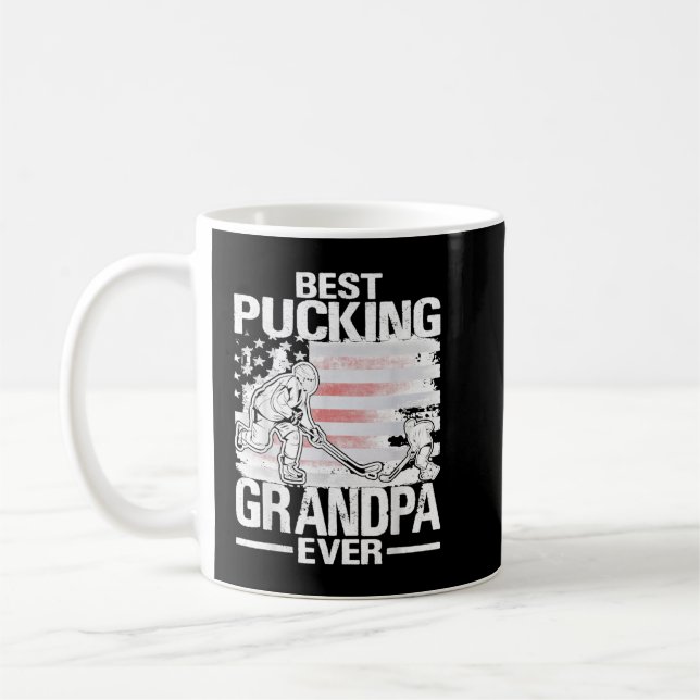 Mug Poison du meilleur pucking grand-père de hockey (Gauche)