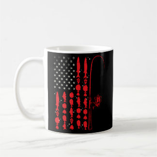 Mug Poisson américain Patriotique Pêcheur américain Dr