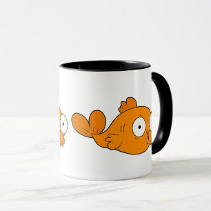 Mug Poisson caricature orange mignon   Style Kawaii