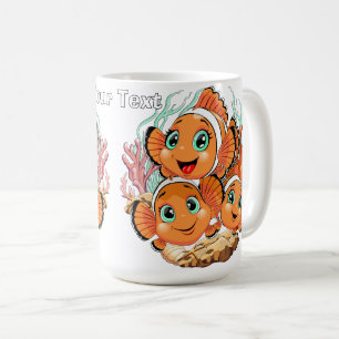 Mug Poisson clown Dessin animé mignon Famille Sous l'e