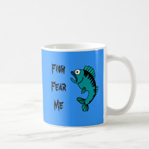Mug Poisson de basse effrayée Craignez moi