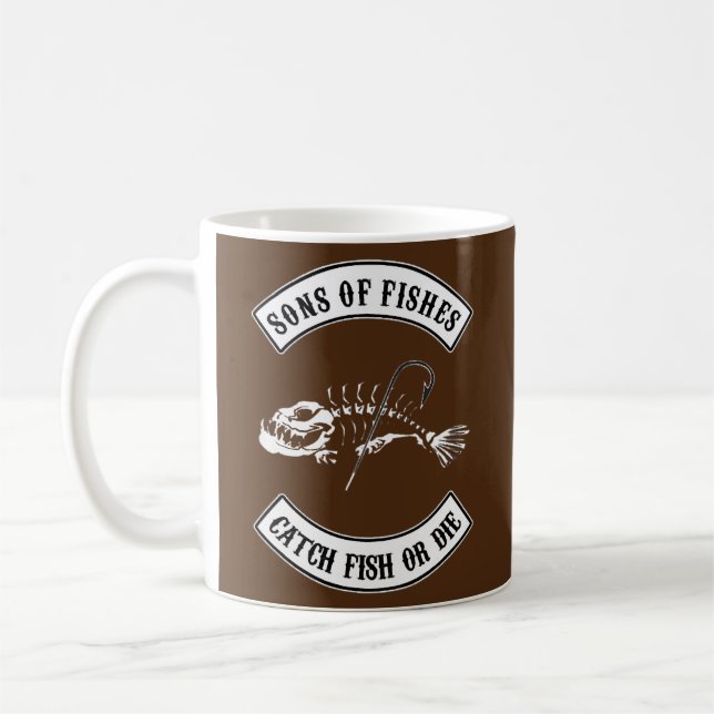 Mug Poisson Fils Catch Vintage (Gauche)