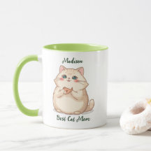 Poisson personnalisé cadeau pour maman chat Nom pe