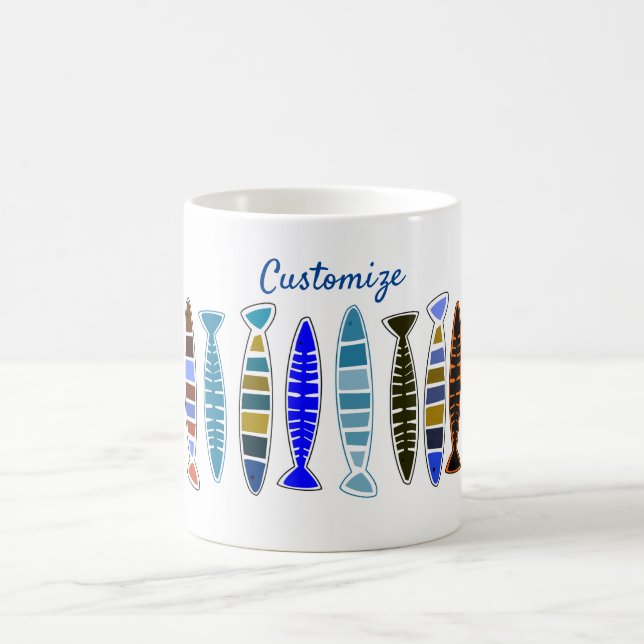 Mug Poisson rayé multicolore Thunder_Cove  (Centre)