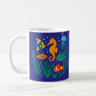 Mug Poisson sous-marin tropical - Vie marine