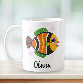 Mug Poisson Tropical Coloré Personnalisé