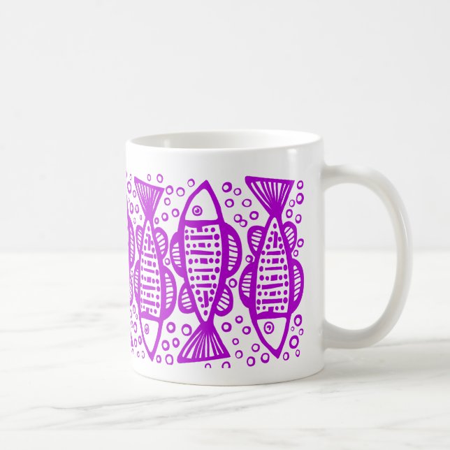 Mug Poisson - Violet (Droite)