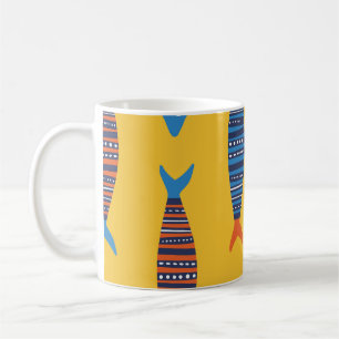 Mug Poissons brillants Illustration de la vie sous-mar