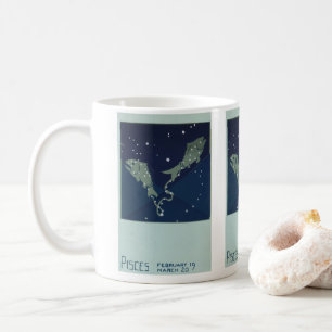 Mug Poissons Constellation Zodiaque Vintage Astrologie