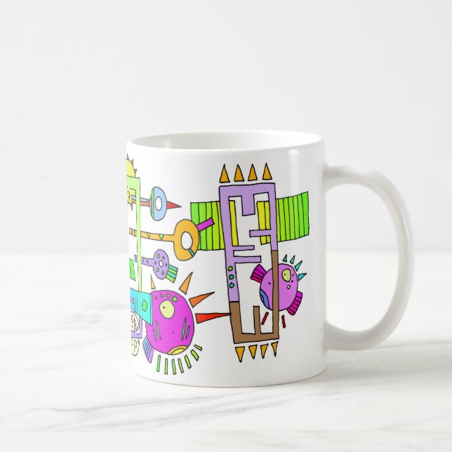 Mug poissons de l'espace (Droite)