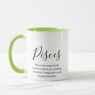 Mug "Poissons personnalisées Signal zodiaque Nom et tr