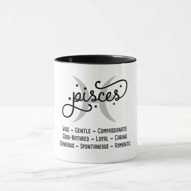 Mug Poissons Traits Zodiac (Centre)
