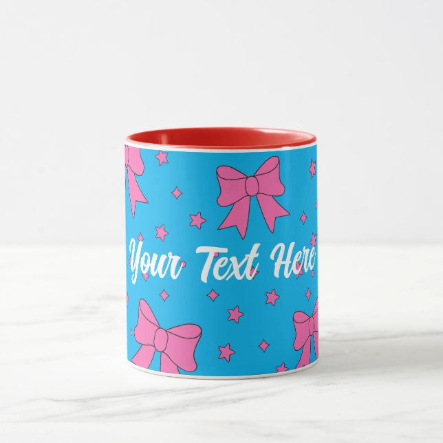 Mug Poitrine rose esthétique personnalisée (Centre)