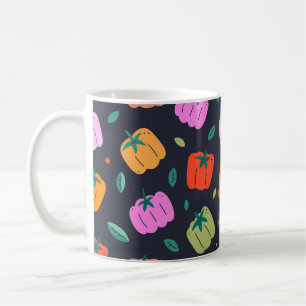 Mug Poivrons Bell Légumes tirés à la main