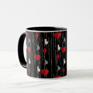 Mug Poker jouant aux symboles de carte.