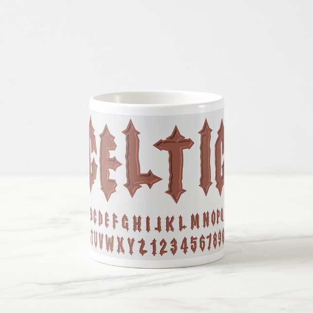 Mug Police alphabétique celtique (Créateur téléchargé)