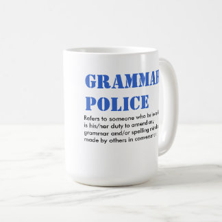 Mug Police de grammaire