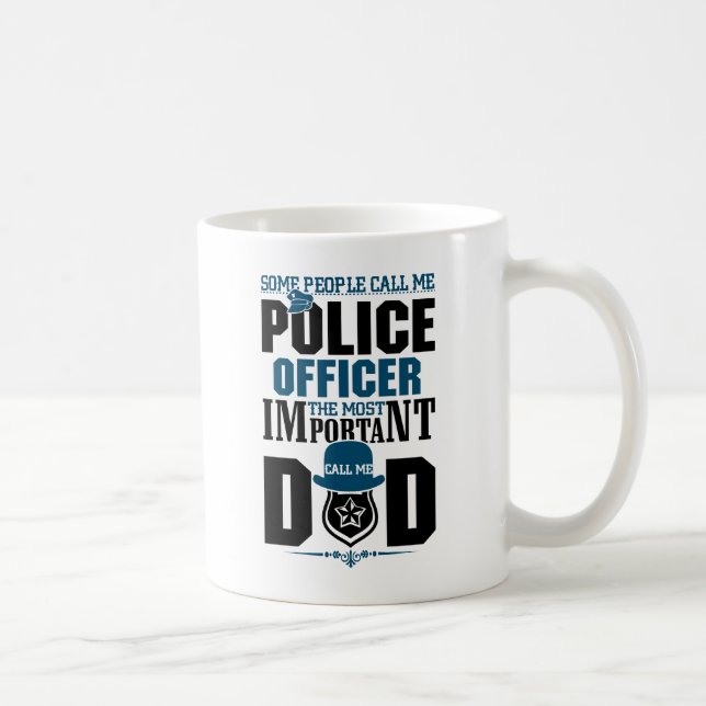 Mug Police papa | Application de la loi | FÊTE DES PÈR (Droite)