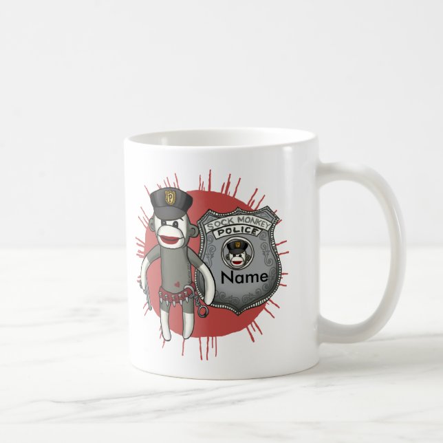 Mug Police Singe Chaussette (Droite)