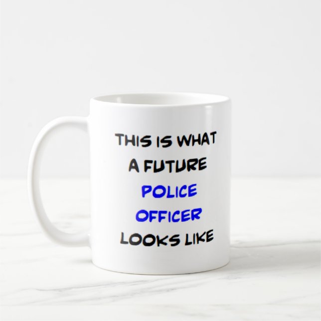 Mug policier, futur (Gauche)