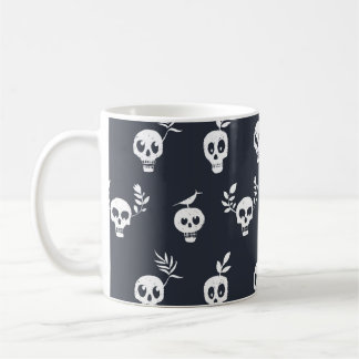 Mug Polka du crâne : Motif humoristique botanique