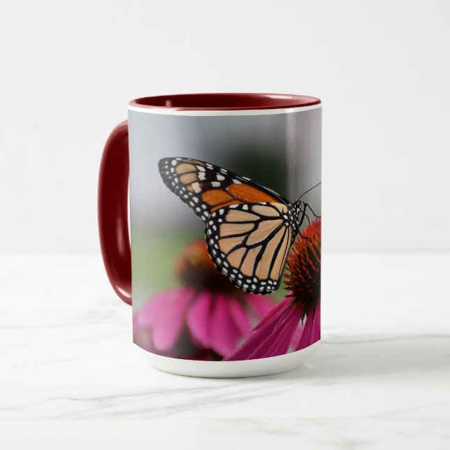Mug Pollinateur Prolifique - Papillon Monarque (Devant gauche)