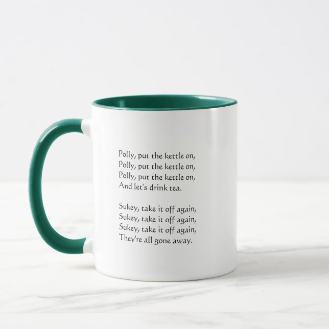 Mug Polly, a mis la bouilloire dessus, Polly, a mis la (Gauche)
