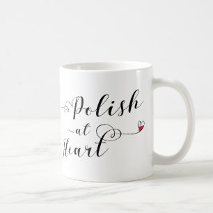 Mug Polonais Au Coeur, Drapeau Polonais, Pologne