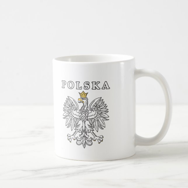 Mug Polska avec aigle polonais (Droite)