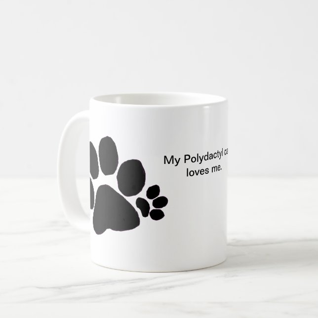Mug - Polydactyl Chat Love (Devant gauche)