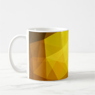 Mug Polygone orange foncé. Un tout nouveau illu couleu
