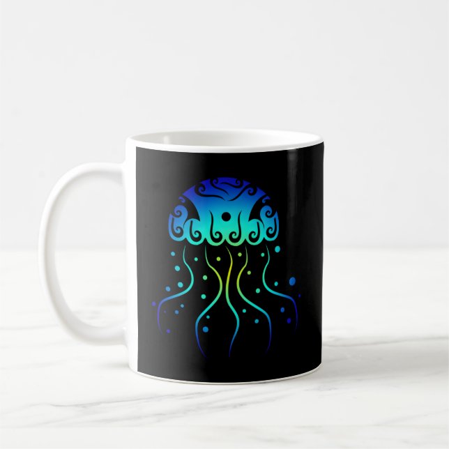 Mug Polynésie Maori méduse Tribal Tattoo Nouvelle-Zéla (Gauche)
