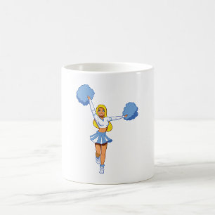Mug Pom-pom girl Avec Pom Pom Bleu