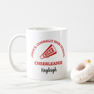 Mug Pom-pom girl de lycée rouge personnalisé