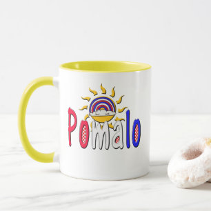 Mug Pomalo - Détente croate avec soleil et arc-en-ciel