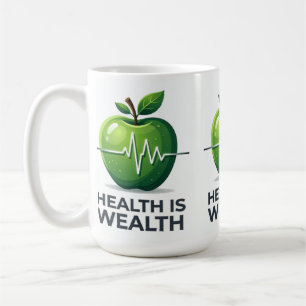 Mug Pomme avec Pouls de Battement de Coeur et la Santé