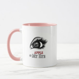 Mug Pomme de mes yeux Beaux yeux Eyelashes Art