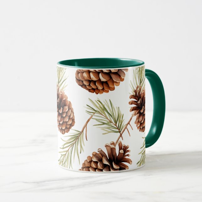 Mug Pomme de pin  (Devant droit)