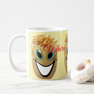 Mug Pomme De Terre Jaune, Fries Françaises, Ketchup ? 