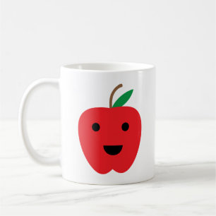 Mug Pomme rouge Kawaii mou