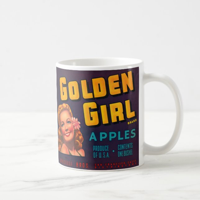 Mug Pommes de fille d'or (Droite)