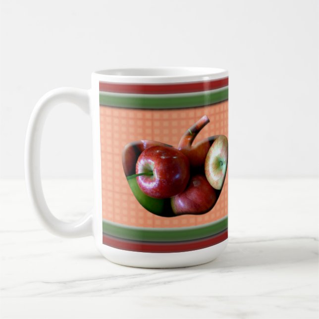 Mug Pommes Rouge et Vert Musique (Gauche)