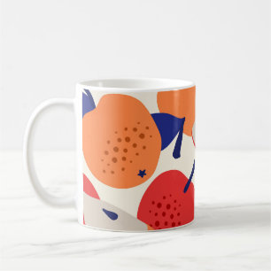 Mug Pommes Tirées À La Main : Vintage Branché Sans Cou