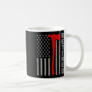 Mug Pompier à la retraite drôle Drapeau américain Vête