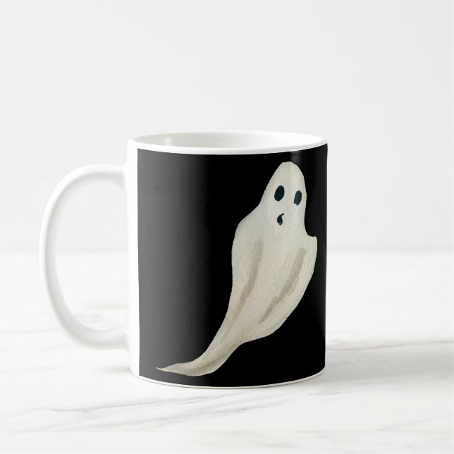 Mug Pompier éffrayant Halloween Black Tee (Gauche)