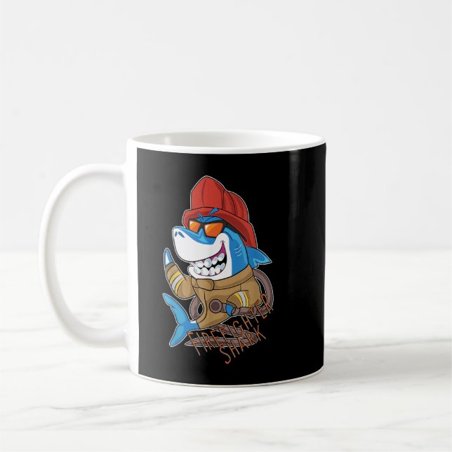 Mug Pompier Requin Lutte contre les animaux marins (Gauche)
