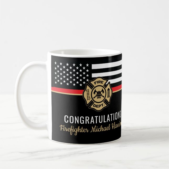 Mug Pompiers Département d'incendie Académie (Gauche)