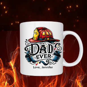 Mug Pompiers Fête des pères de meilleur papa personnal