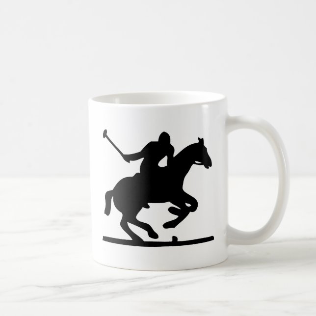 Mug Poneys britanniques de silhouette de joueur de (Droite)