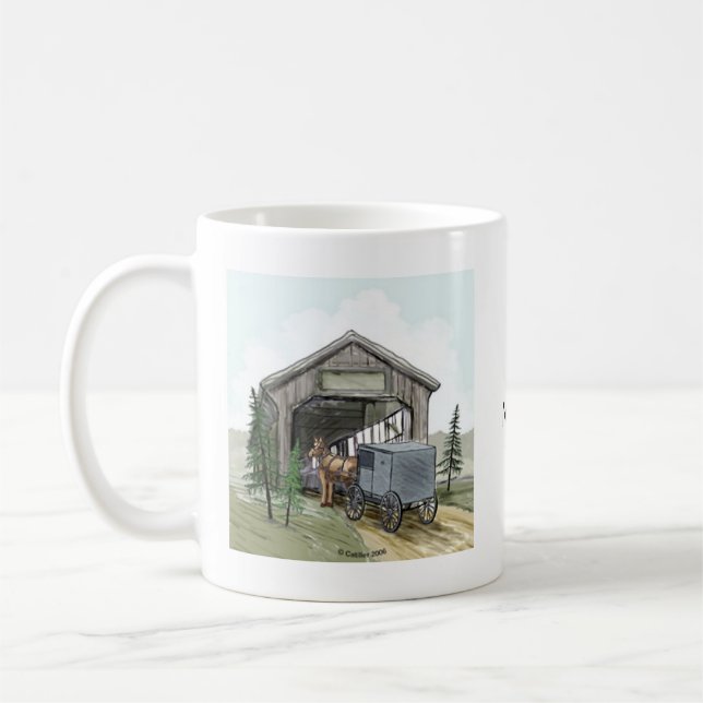 Mug Pont couvert Amish (Gauche)